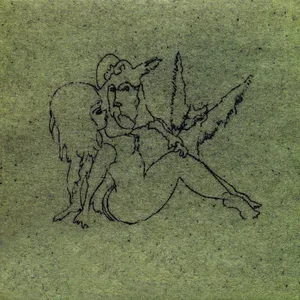 Black with green leaves